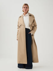 AJE | Mineral Trench Coat in Tan Stone | The UNDONE