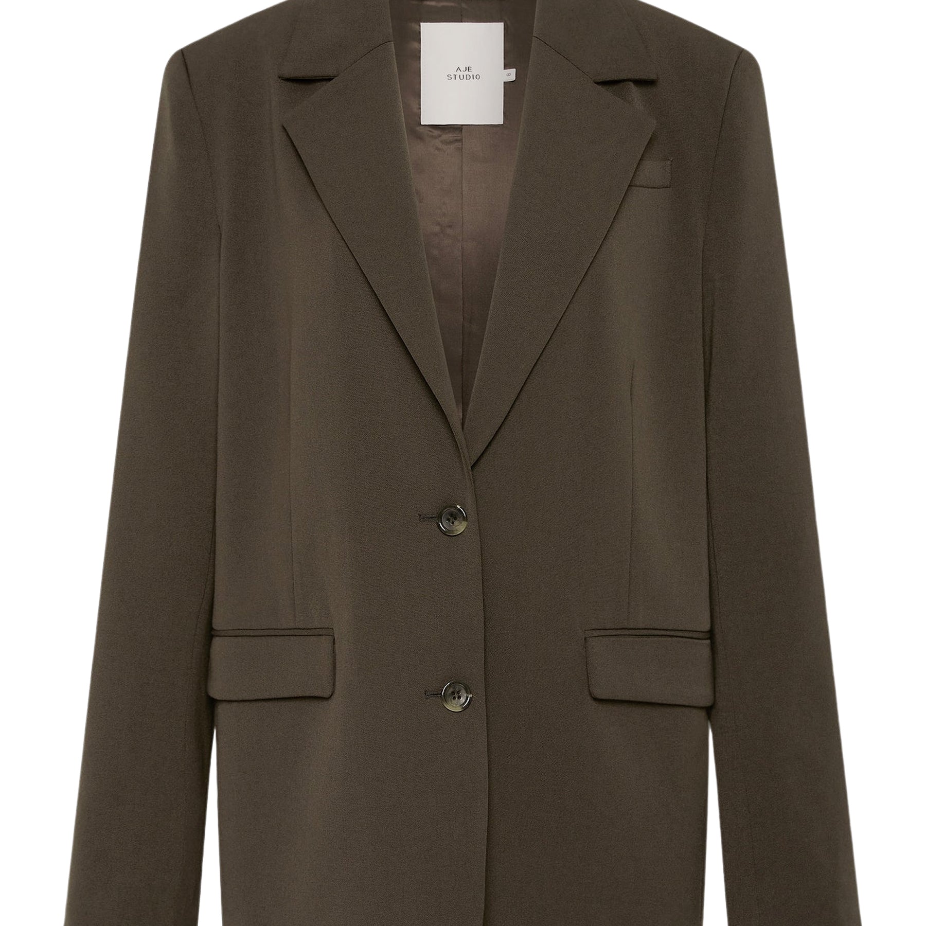 AJE | Remi Oversized Blazer in Brown Cedar | The UNDONE