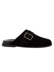 Aeyde | Finja Leather Slides in Black | The UNDONE