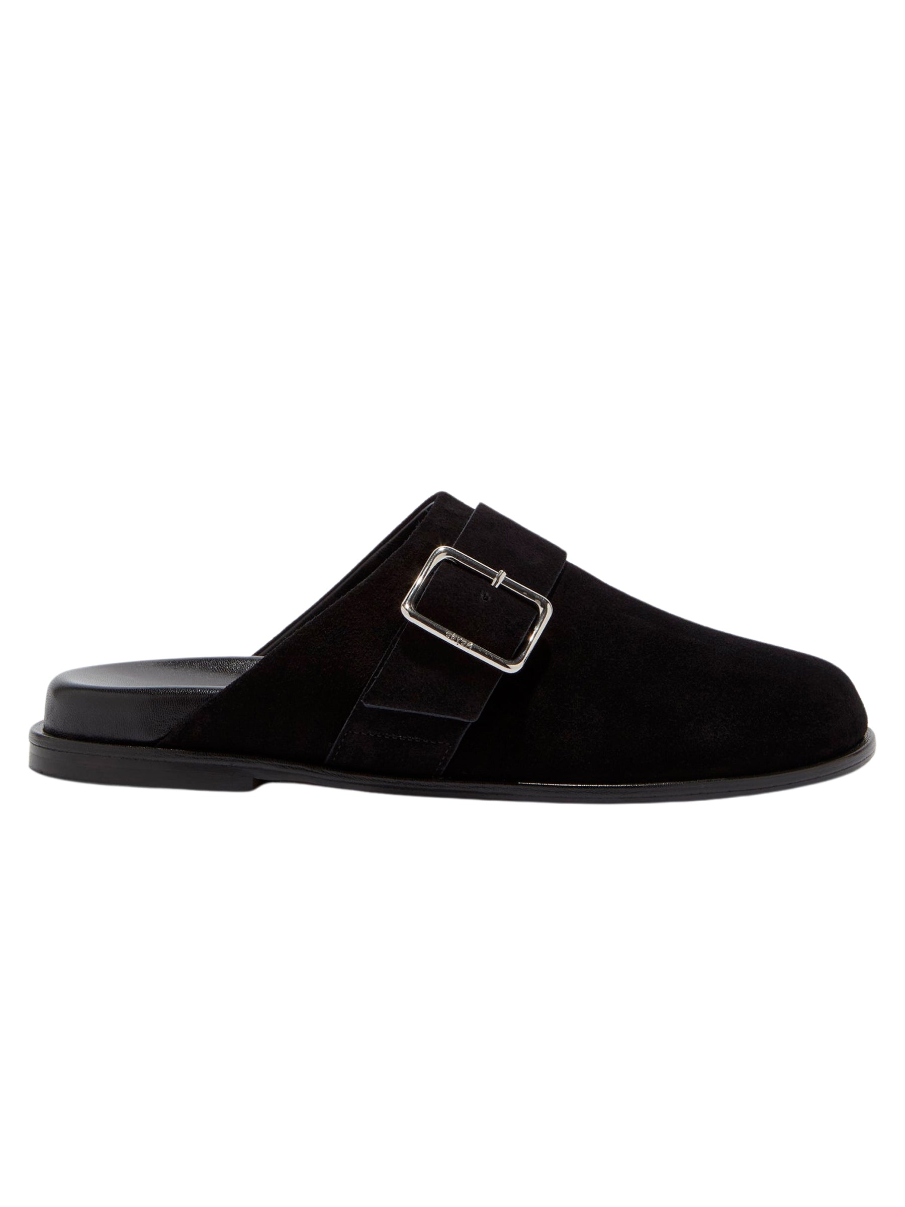 Aeyde | Finja Leather Slides in Black | The UNDONE