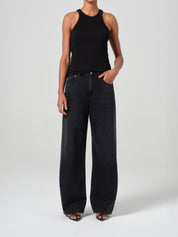 AGOLDE | Low Curve Jean in Black Tar | The UNDONE