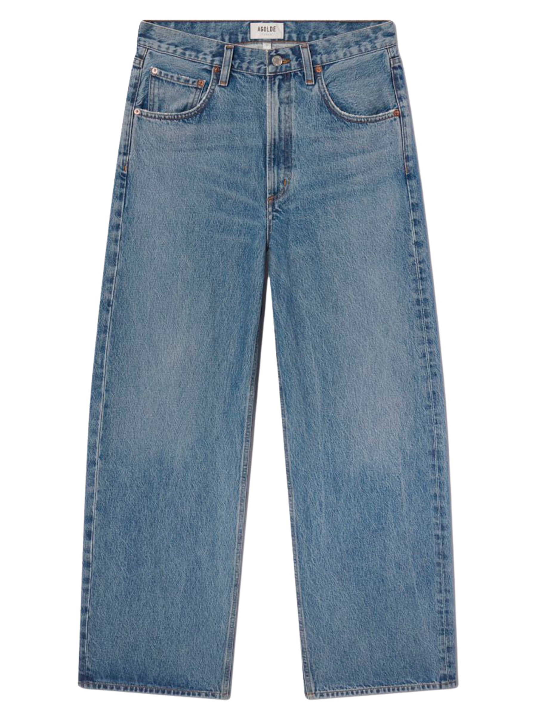 AGOLDE | Low Curve Jean in Washed Blue Fairway | The UNDONE