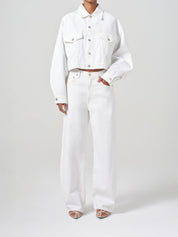 AGOLDE | Low Curve Jean in White Milkshake | The UNDONE