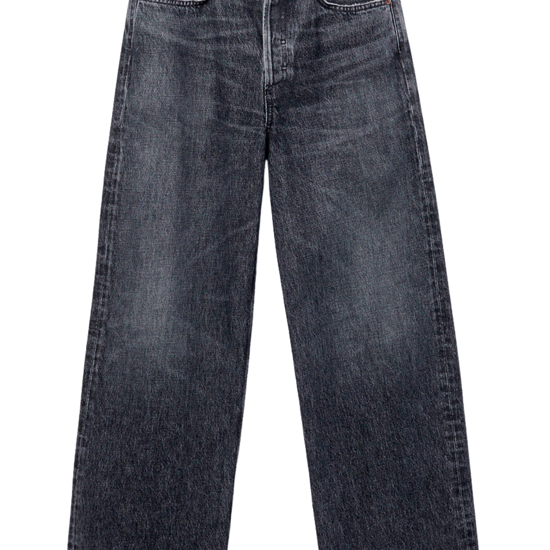 AGOLDE | Low Slung Baggy Jean in Washed Black Ditch | The UNDONE