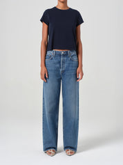 AGOLDE | Low Slung Baggy Jean in Blue Essence | The UNDONE