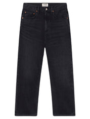 AGOLDE | Valen Jean in Washed Black Hitch | The UNDONE