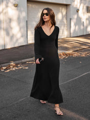 Anna Quan | Larissa Dress in Black Raven | The UNDONE