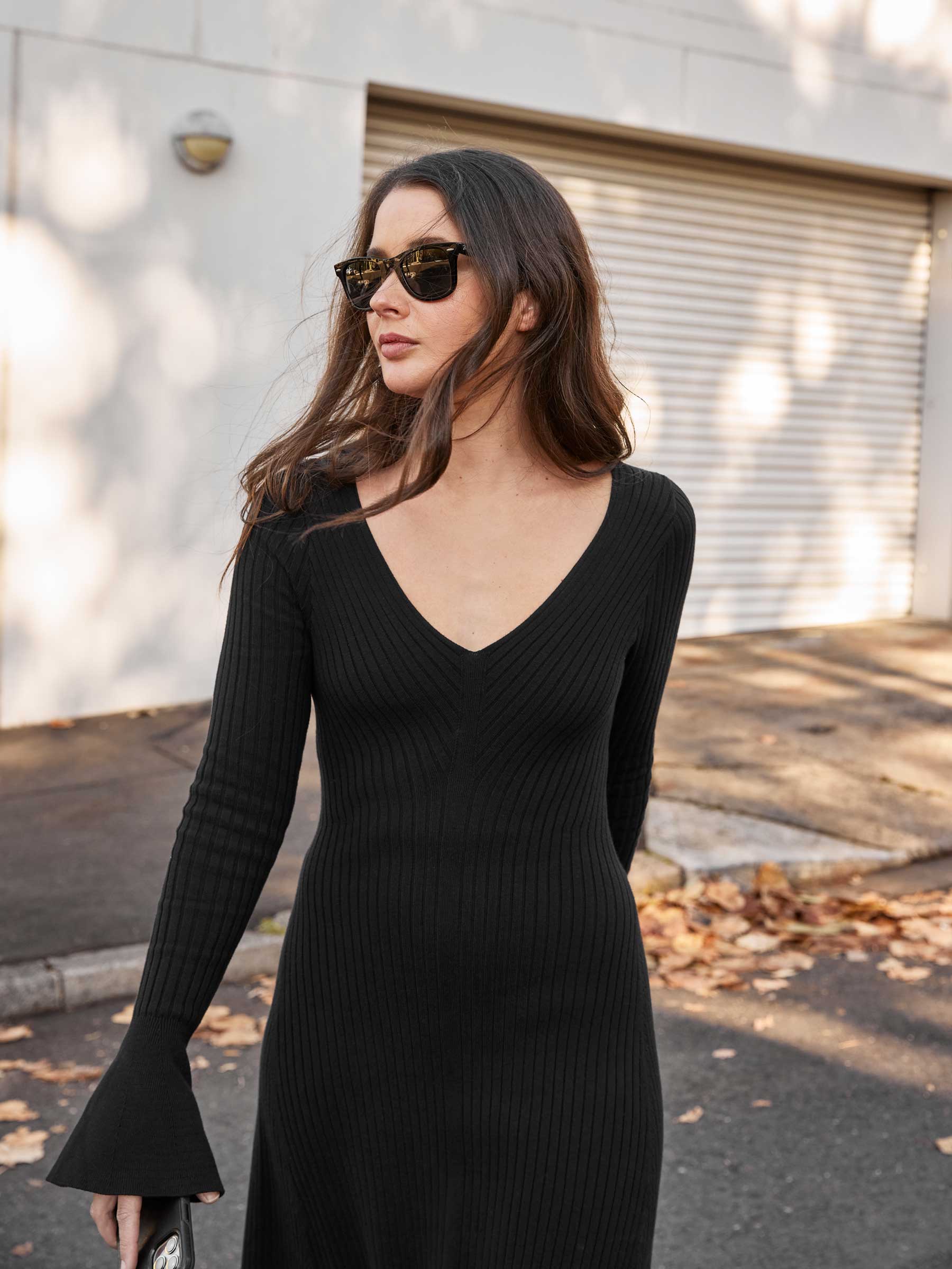 Anna Quan | Larissa Dress in Black Raven | The UNDONE