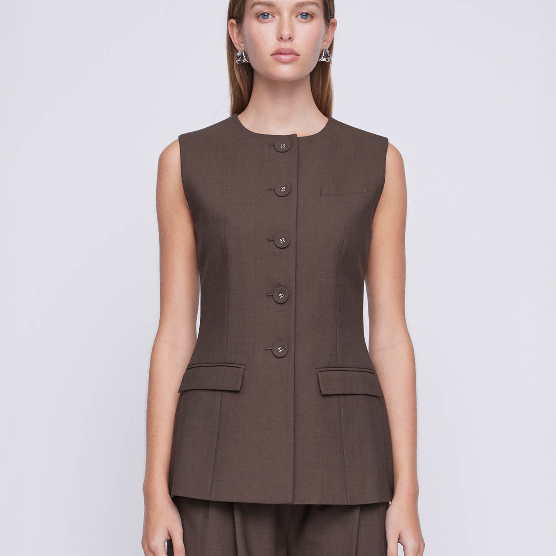Anna Quan | Bailey Top in Chocolate Brown | The UNDONE