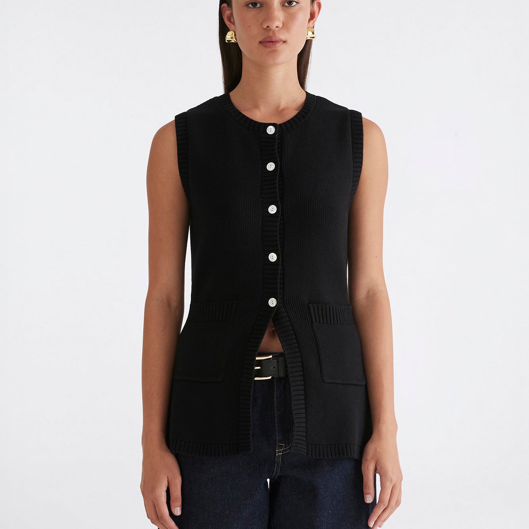 Anna Quan | Codie Top in Black Raven | The UNDONE