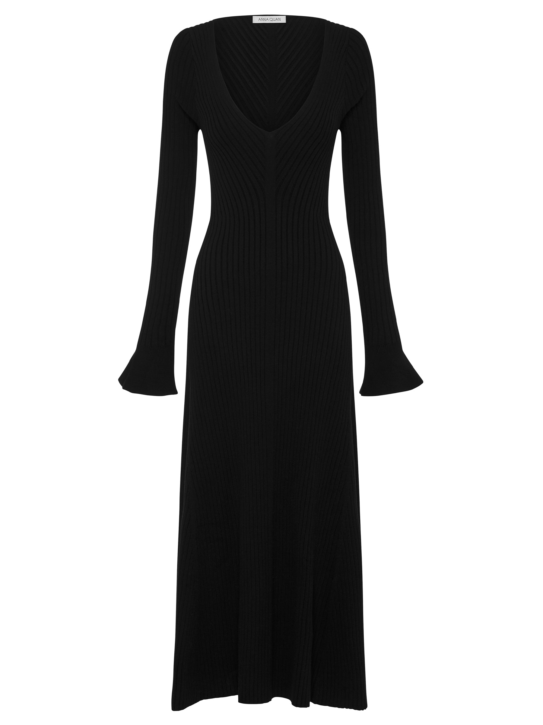 Anna Quan | Larissa Dress in Black Raven | The UNDONE