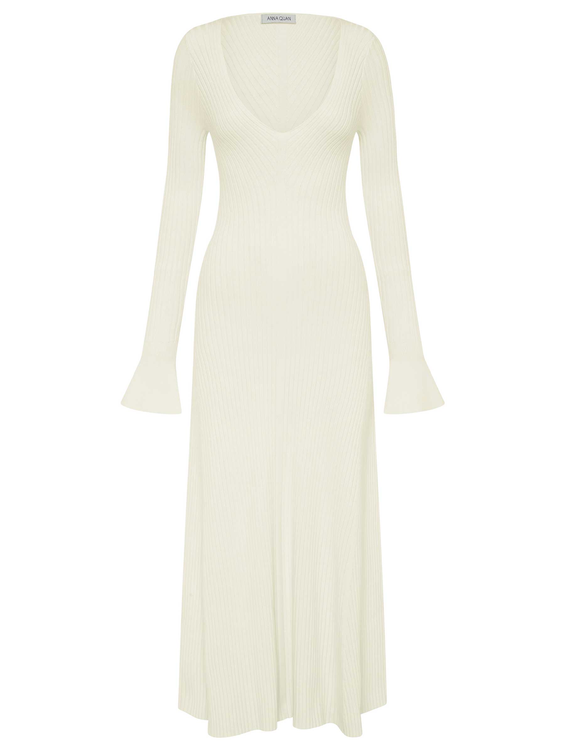 Anna Quan | Larissa Dress in White Silence | The UNDONE