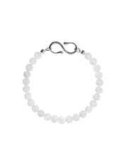 Balade | Alba Bracelet in White Jade and 925 Sterling Silver | The UNDONE