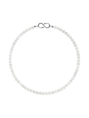 Balade | Alba Necklace in White Jade and 925 Sterling Silver | The UNDONE