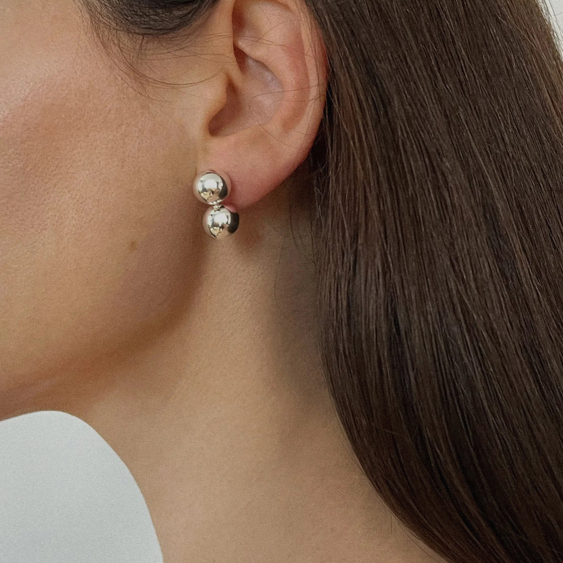 Balade | Deia Large Earrings in 925 Sterling Silver | The UNDONE