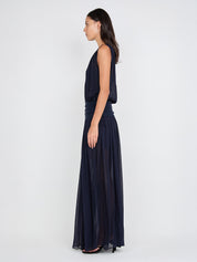 BEC + BRIDGE | Rhone Drop Waist Dress in Navy Ink | The UNDONE