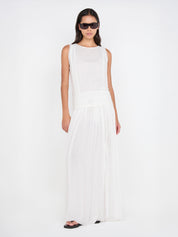 BEC + BRIDGE | Rhone Drop Waist Dress in Ivory | The UNDONE