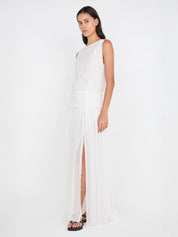 BEC + BRIDGE | Rhone Drop Waist Dress in Ivory | The UNDONE