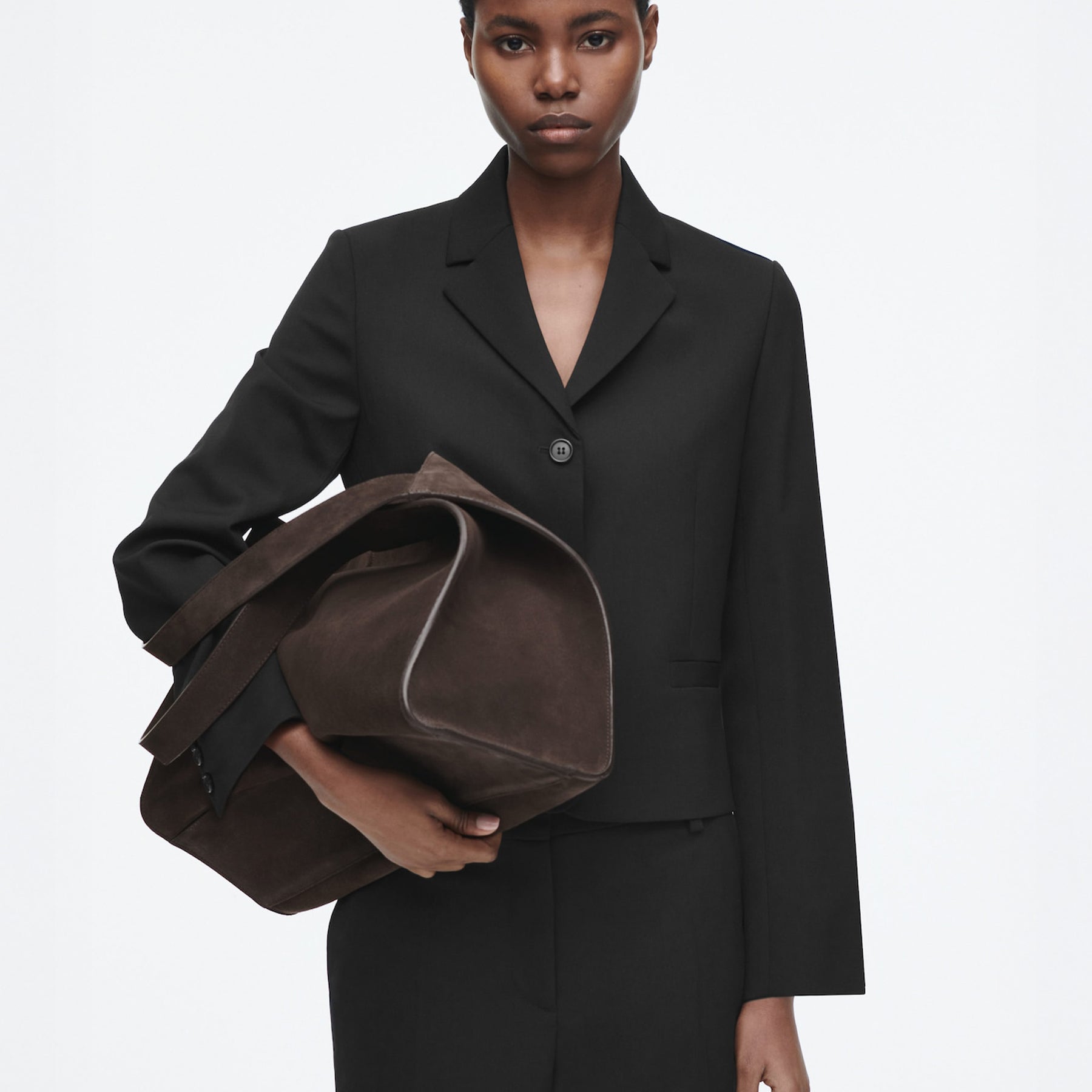 COS | Alcove Tote Bag in Brown Leather | The UNDONE