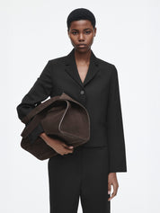 COS | Alcove Tote Bag in Brown Leather | The UNDONE