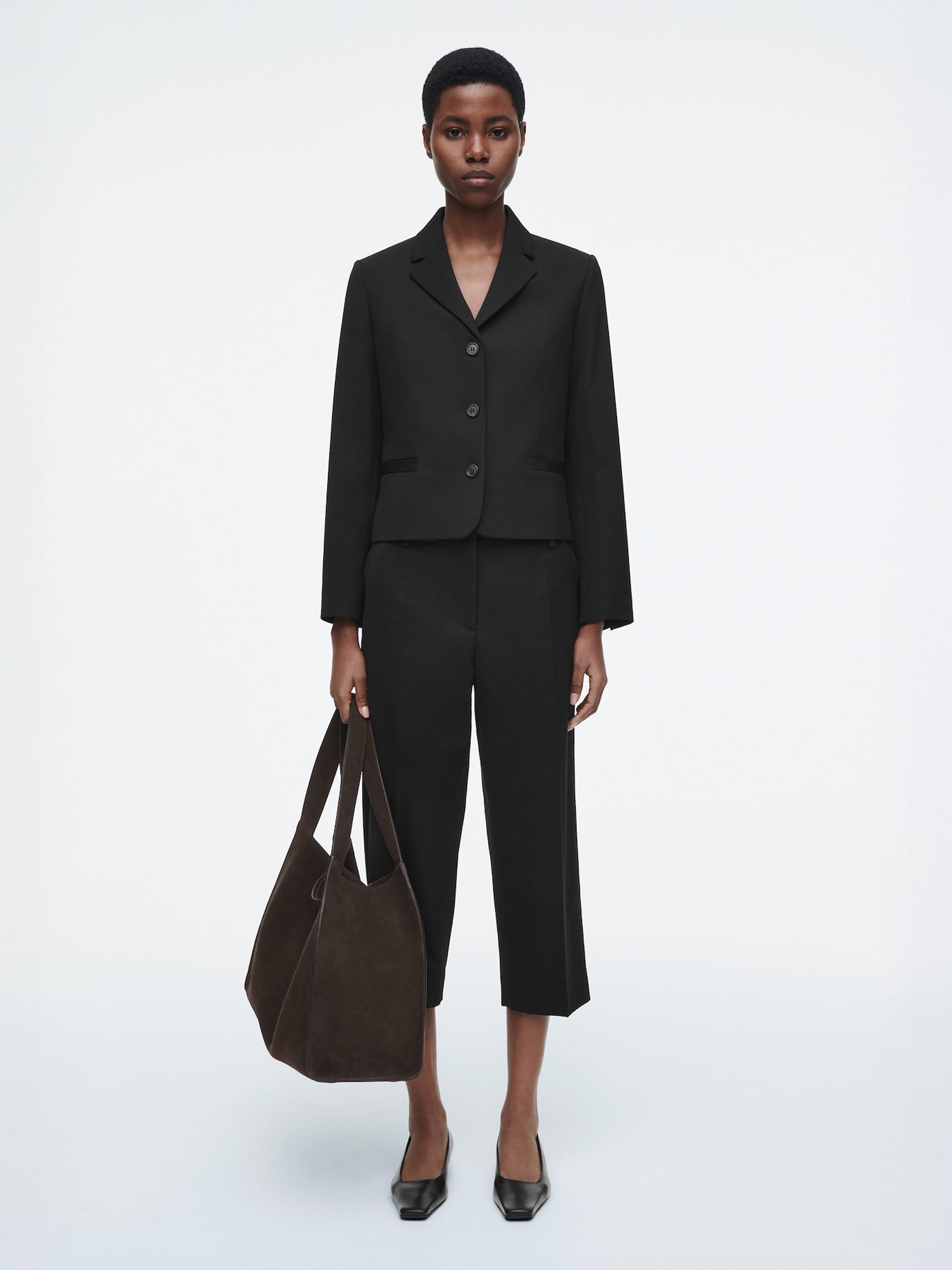 COS | Alcove Tote Bag in Brown Leather | The UNDONE