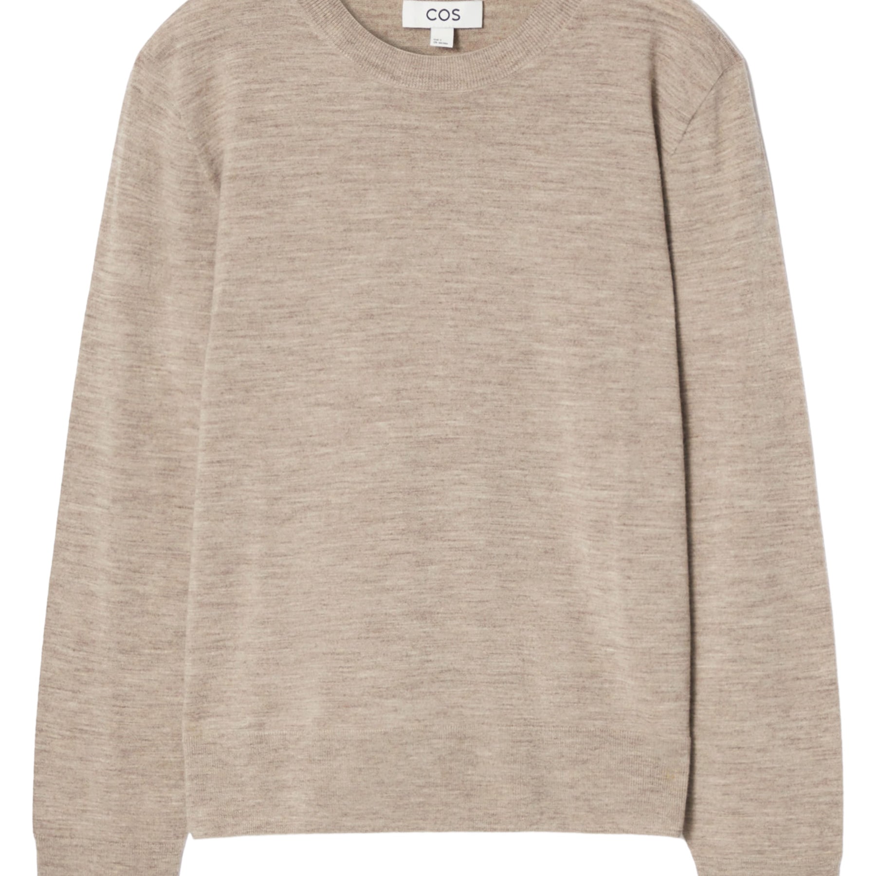 COS | Merino Wool Crew-Neck Jumper in Beige | The UNDONE