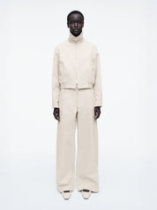 COS | Wide-Leg Cotton Pants in Light Beige | The UNDONE