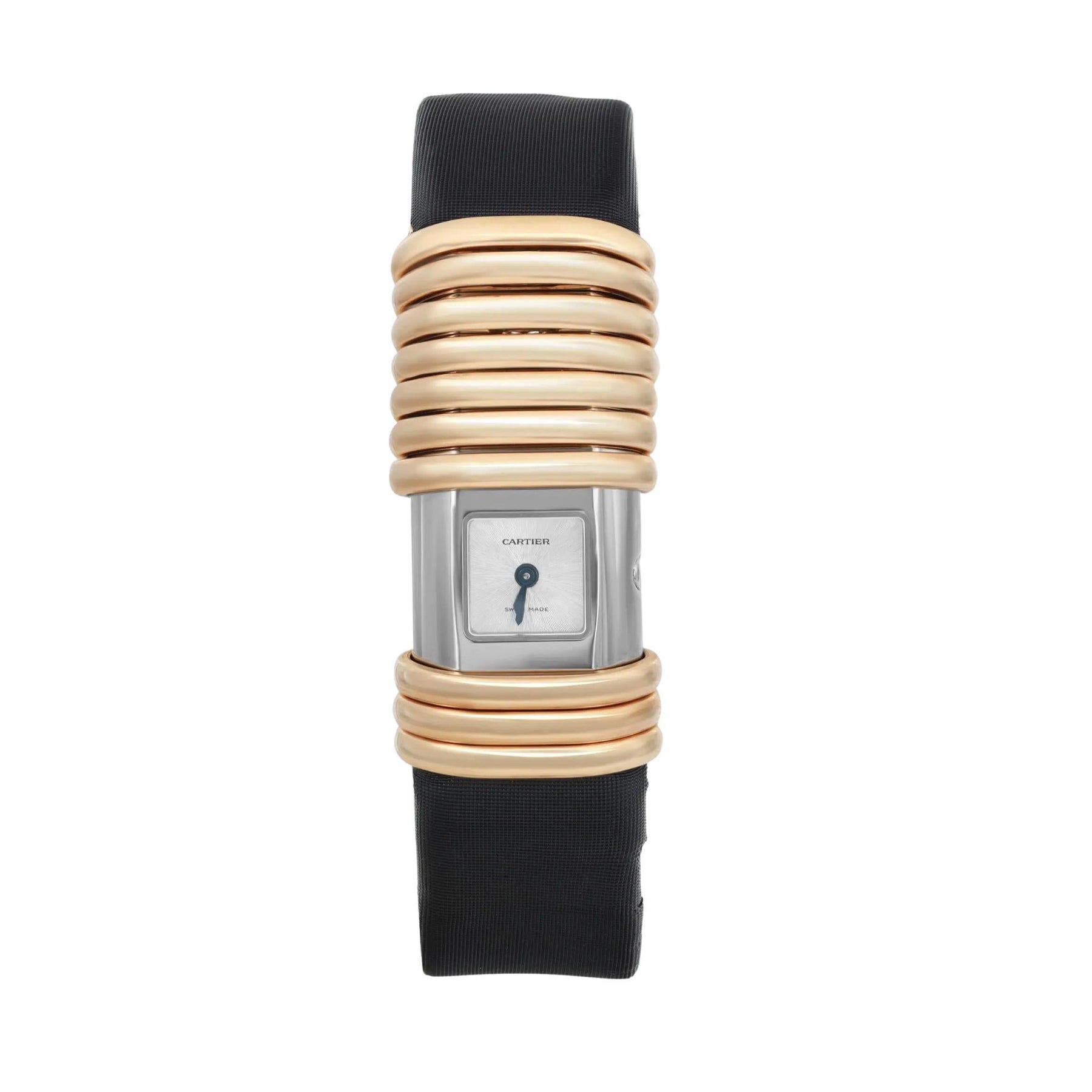 Cartier | Cartier Declaration 16 X 31mm 18K Yellow Gold Diamond Titanium Ladies Watch 2611 | The UNDONE