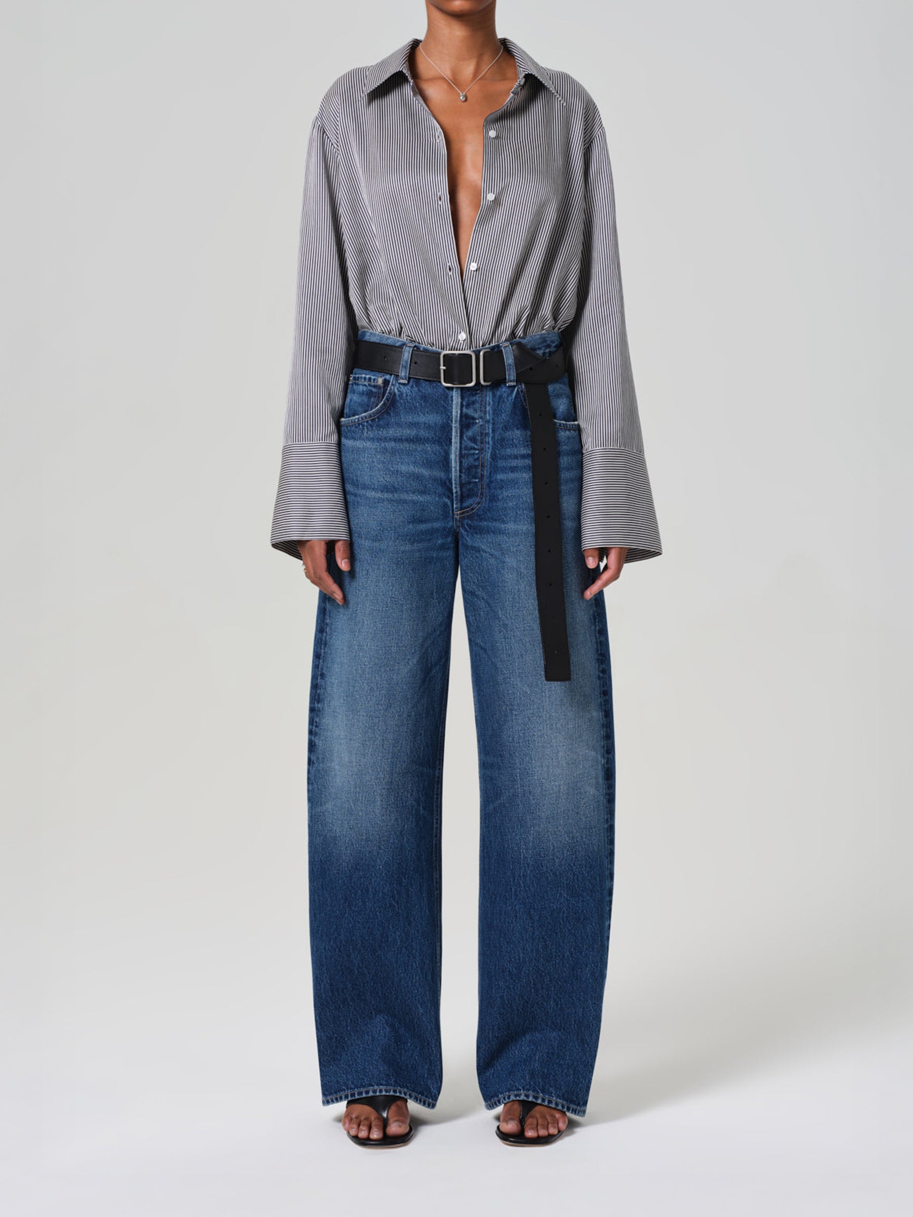 Citizens of Humanity | Ayla Baggy Jean in Blue Claremont | The UNDONE