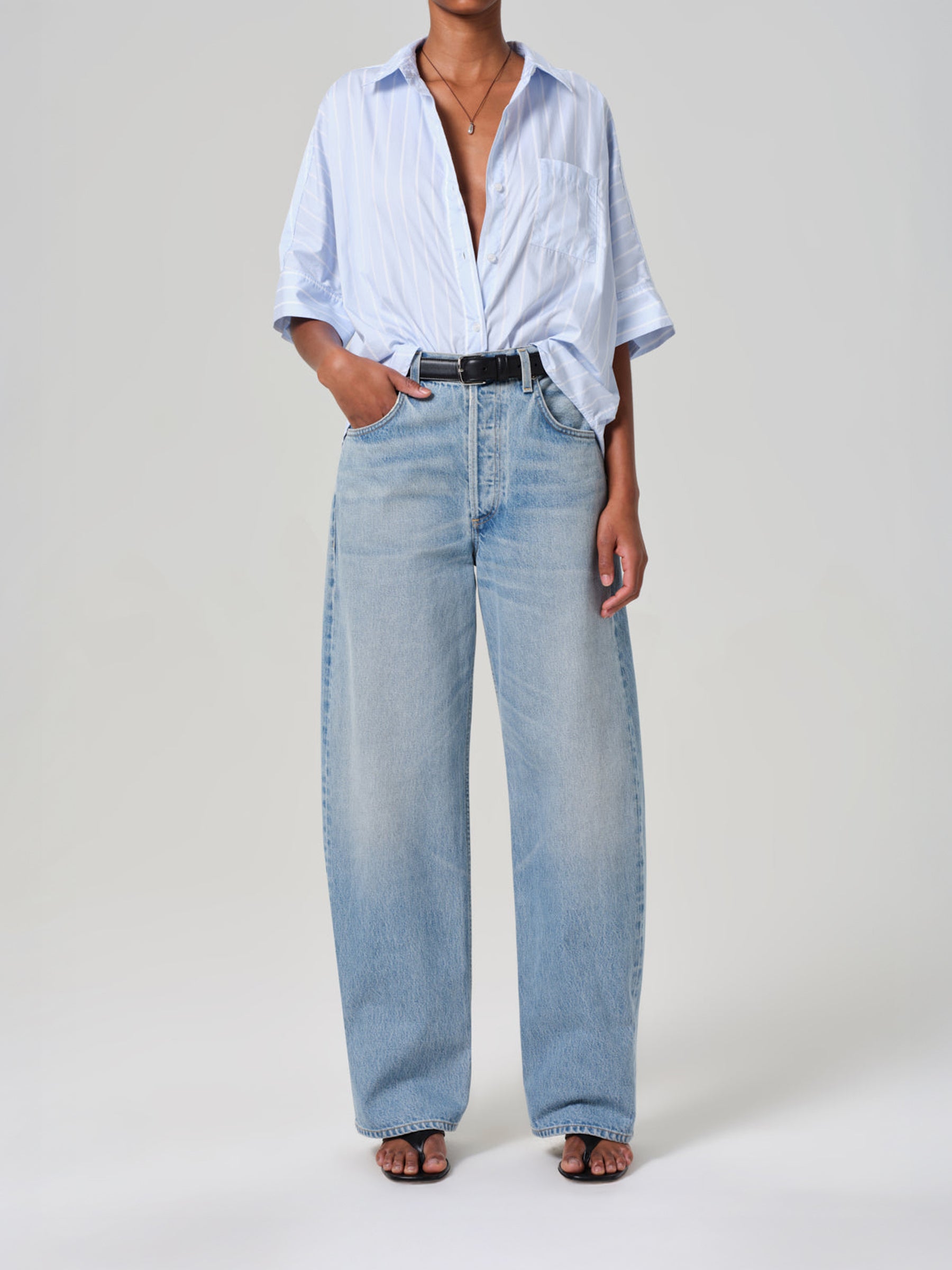 Citizens of Humanity | Ayla Baggy Jean in Blue Gemini | The UNDONE