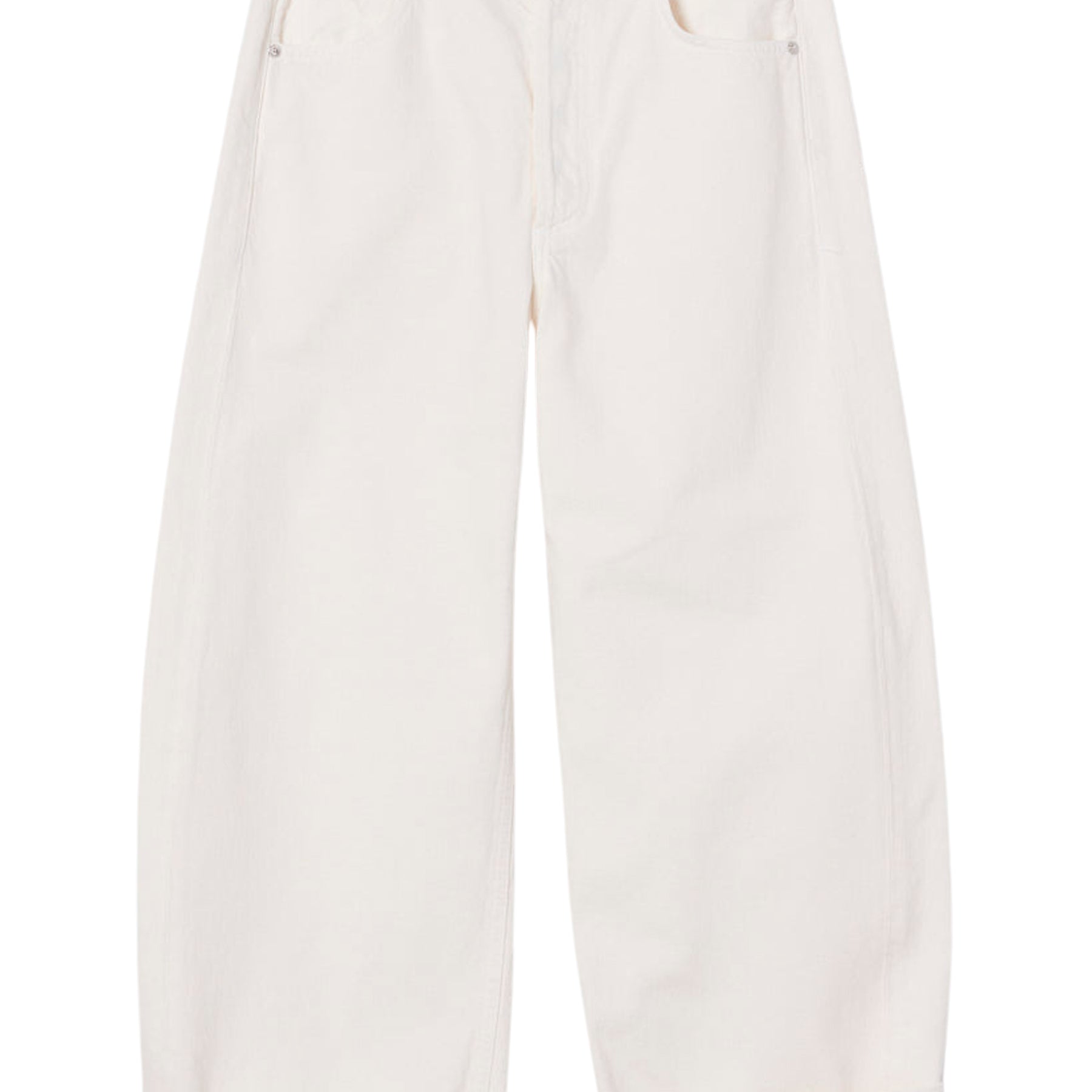 Citizens of Humanity | Ayla Baggy Jean in White Pashmina | The UNDONE