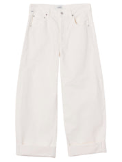 Citizens of Humanity | Ayla Baggy Jean in White Pashmina | The UNDONE