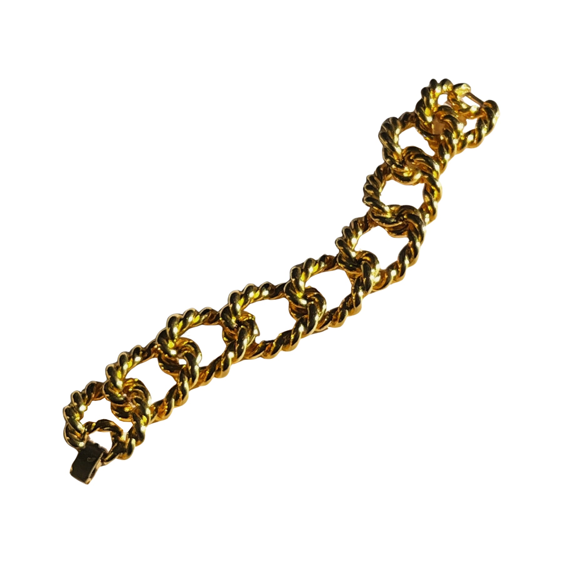 CONSTANTINA VINTAGE | 1990's Gold Plated Chain Link Bracelet | The UNDONE