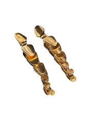 CONSTANTINA VINTAGE | Christian Lacroix 1990's Cascading Gold Plated and Crystal Drop Clip On Earrings | The UNDONE
