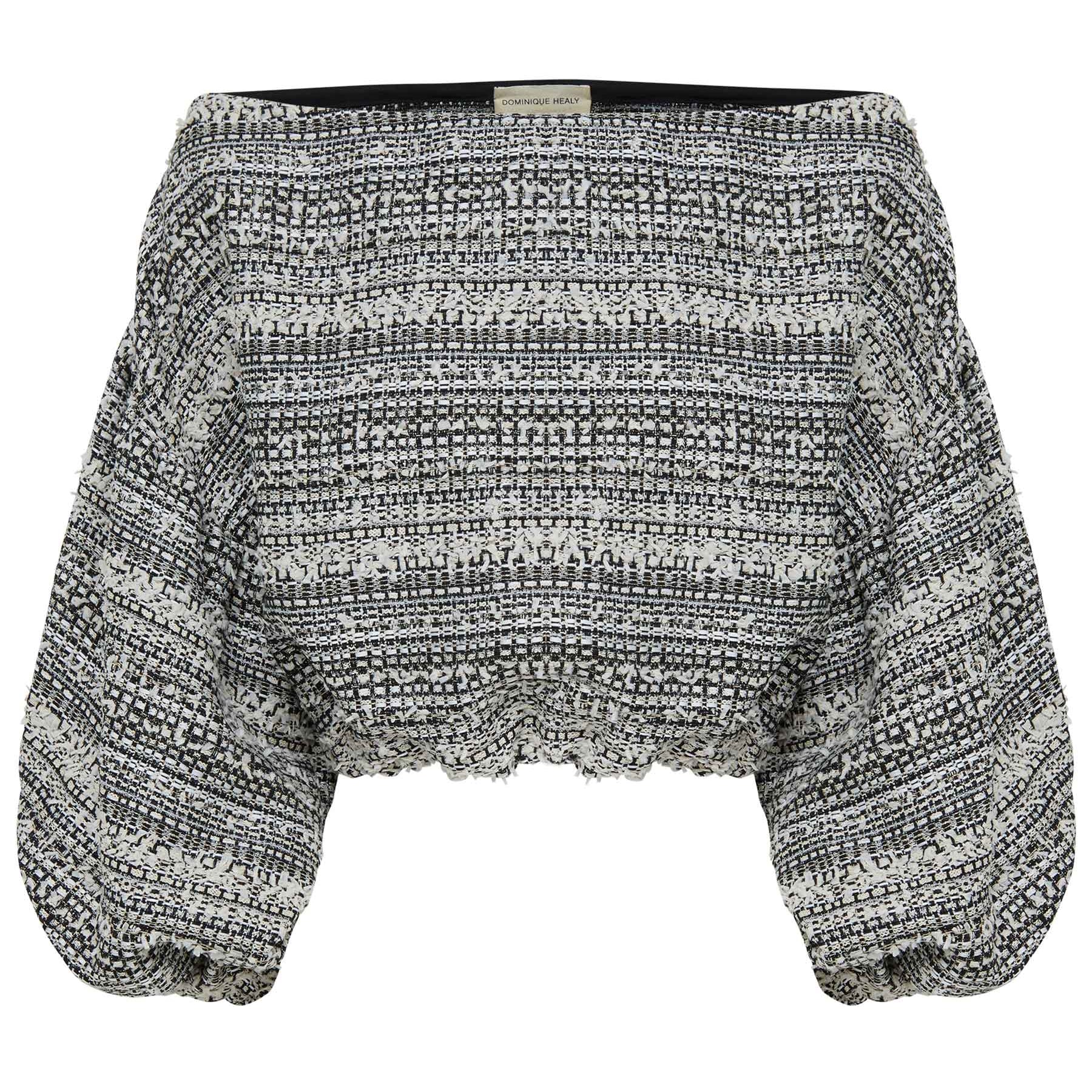 Dominique Healy | Louie Crop In Black Ivory | The UNDONE