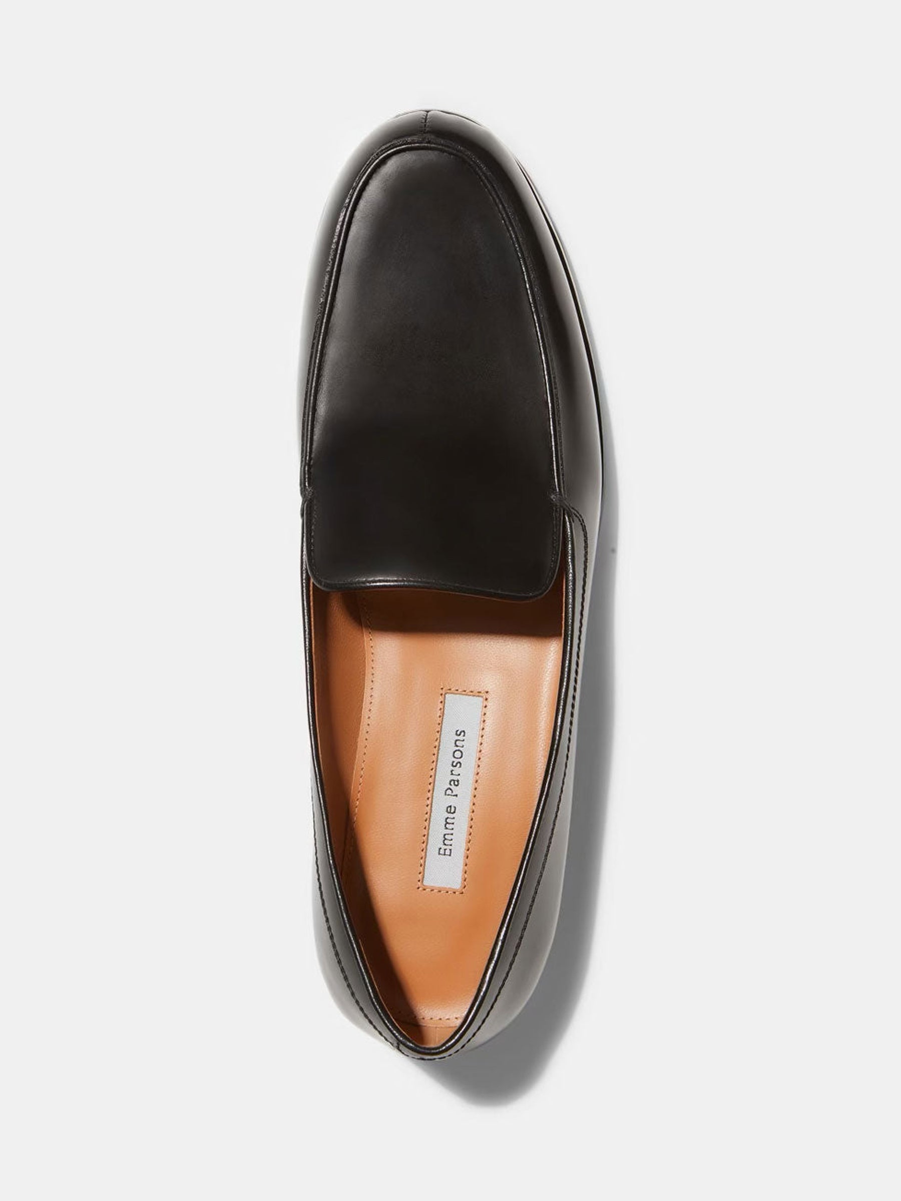 Emme Parsons | Danielle Loafer in Black Spazzolato | The UNDONE