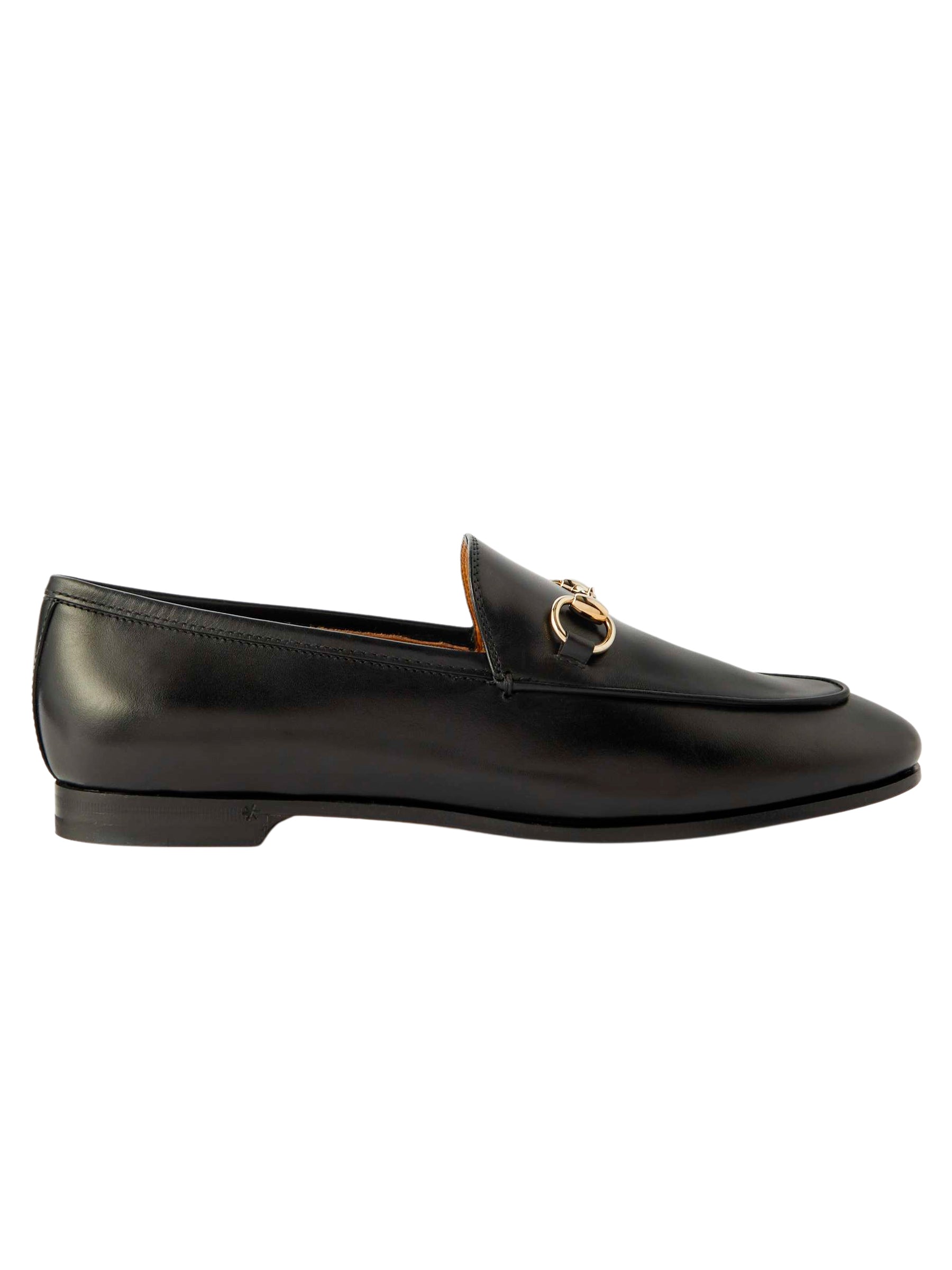 GUCCI | Jordaan Horsebit-Detailed Leather Loafers in Black | The UNDONE
