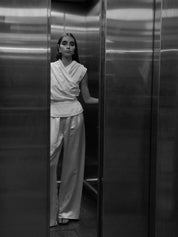 Harris Tapper | Chamberlain Top in Ivory | The UNDONE