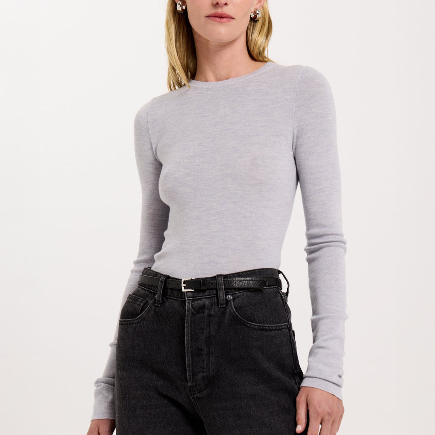 HENNE | Carr Top in Grey Marle | The UNDONE