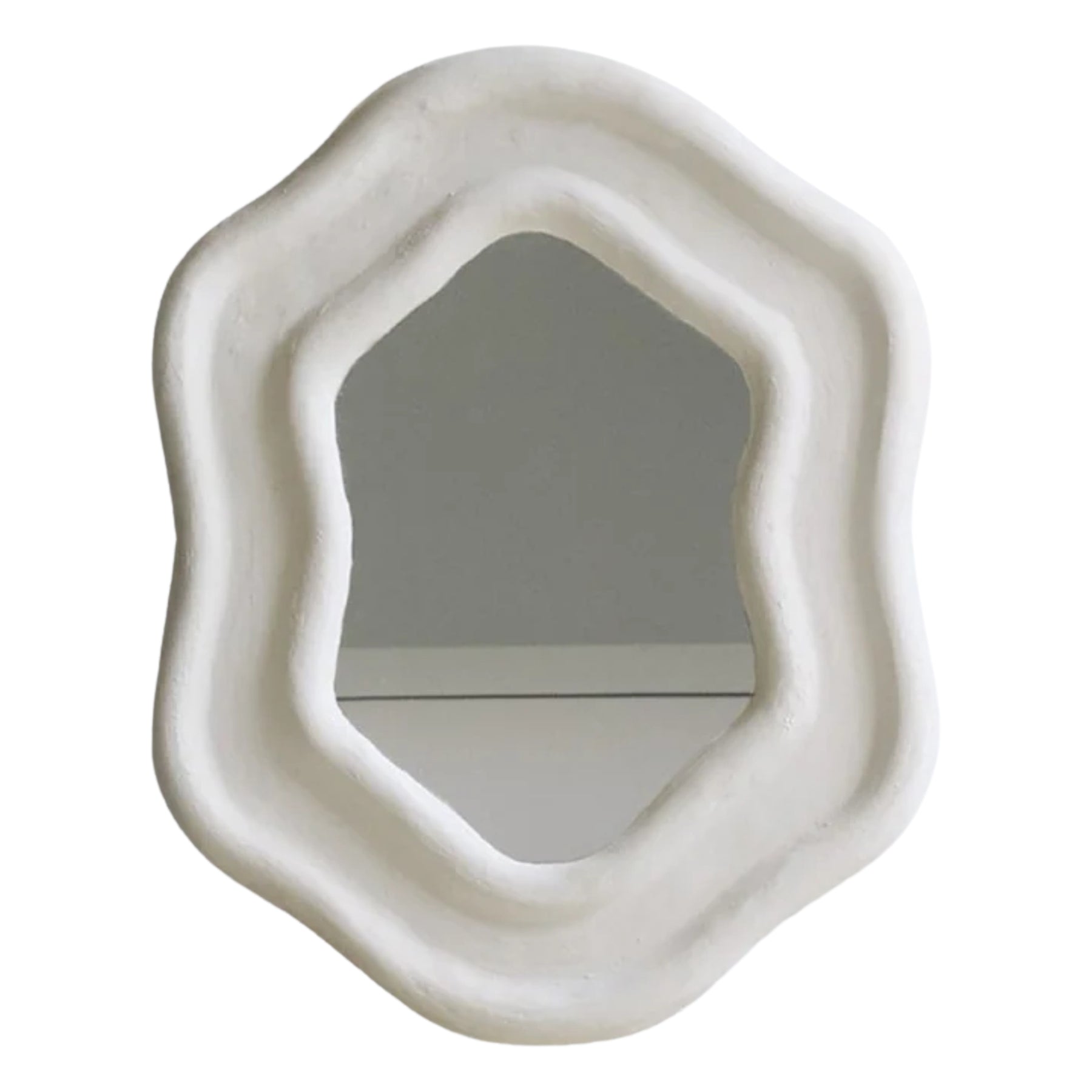 Lucy Montgomery X Jardan | Onda Mirror Small in White | The UNDONE