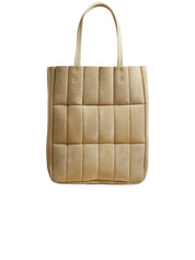 Khaite | Zoe Tote in Beige Suede | The UNDONE