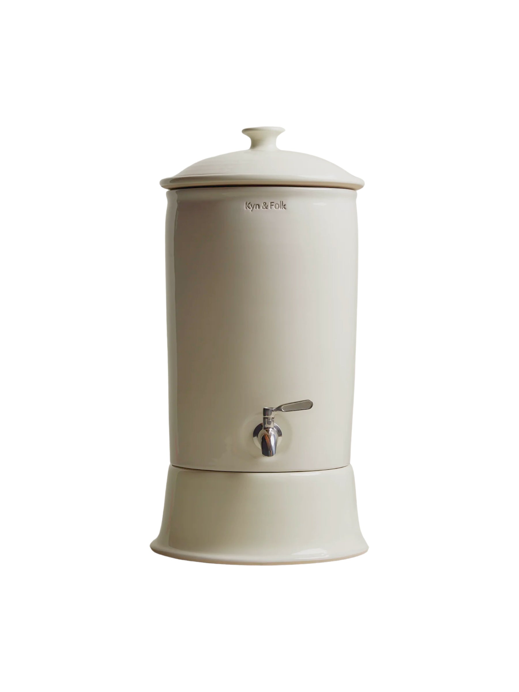 Kyn & Folk | Ceramic Water Filter in Cream Dove | The UNDONE