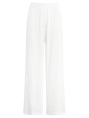 LESET | Pointelle Boxer Pant in White | The UNDONE