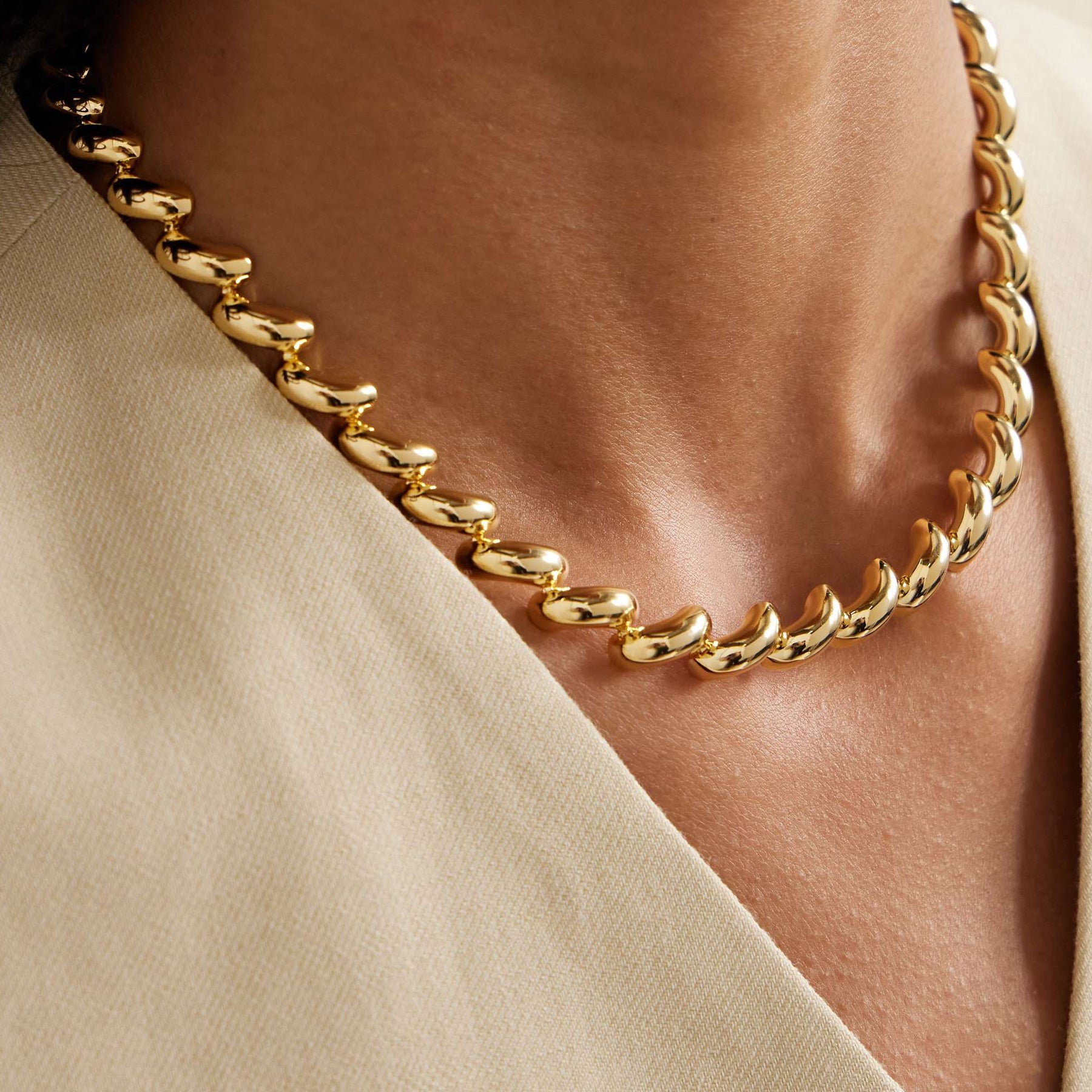 LIÉ STUDIO | Edith Necklace in Gold | The UNDONE
