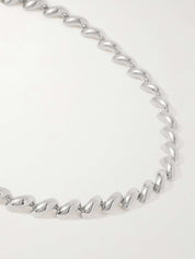 LIÉ STUDIO | Edith Necklace in Silver | The UNDONE