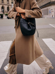 Liffner | Belted Bucket Bag in Black | The UNDONE