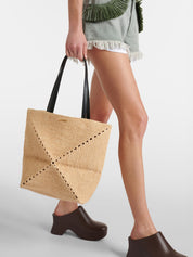 LOEWE | Paula's Ibiza Puzzle Fold Raffia Tote Bag | The UNDONE