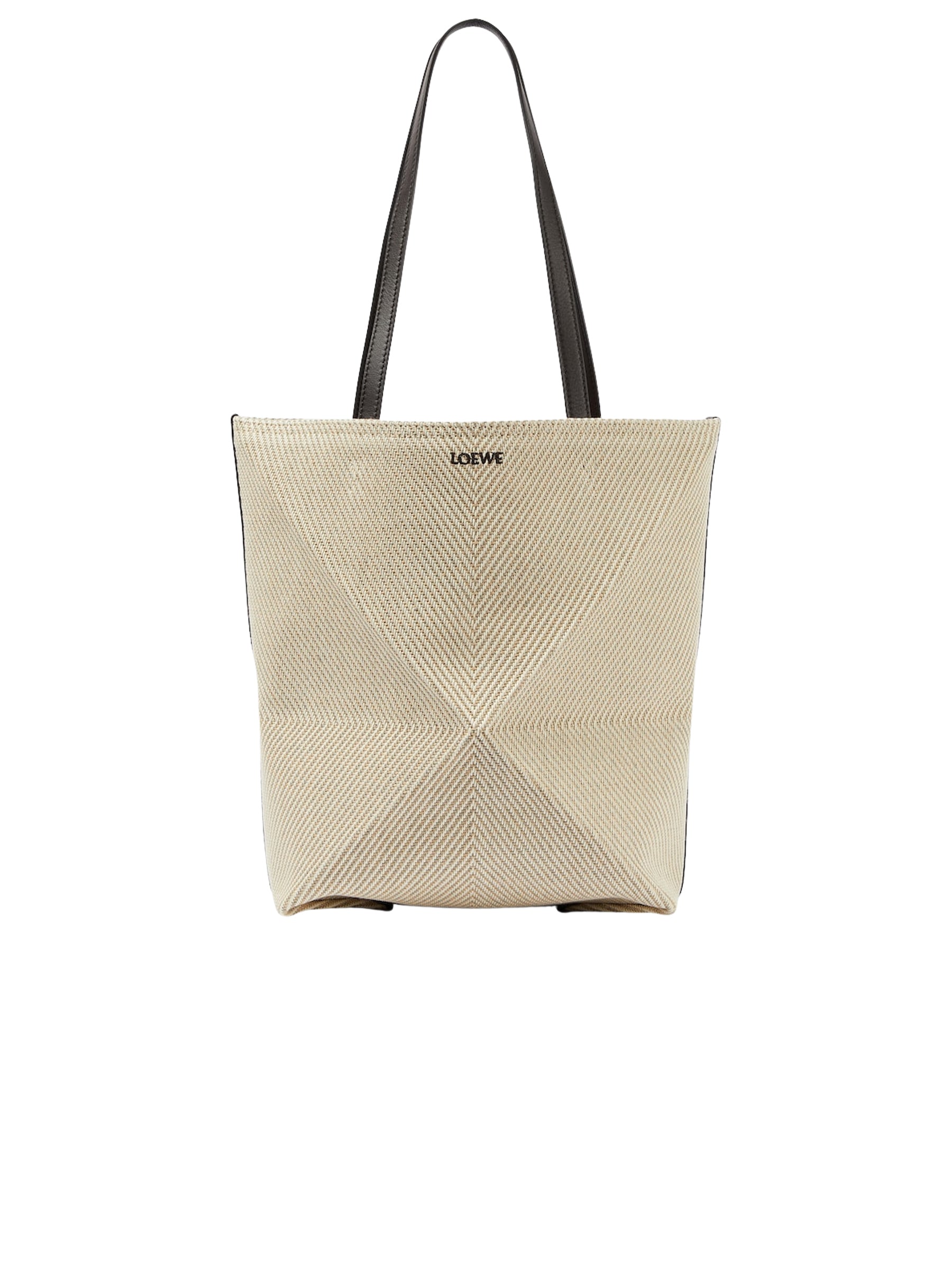 LOEWE | Puzzle Fold Medium Canvas Tote Bag | The UNDONE