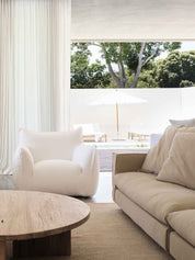 MCM HOUSE | Hucks Armchair in White United Casper | The UNDONE