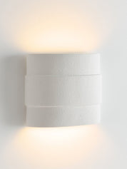 MCM House | Triad Wall Sconce in White Resin | The UNDONE